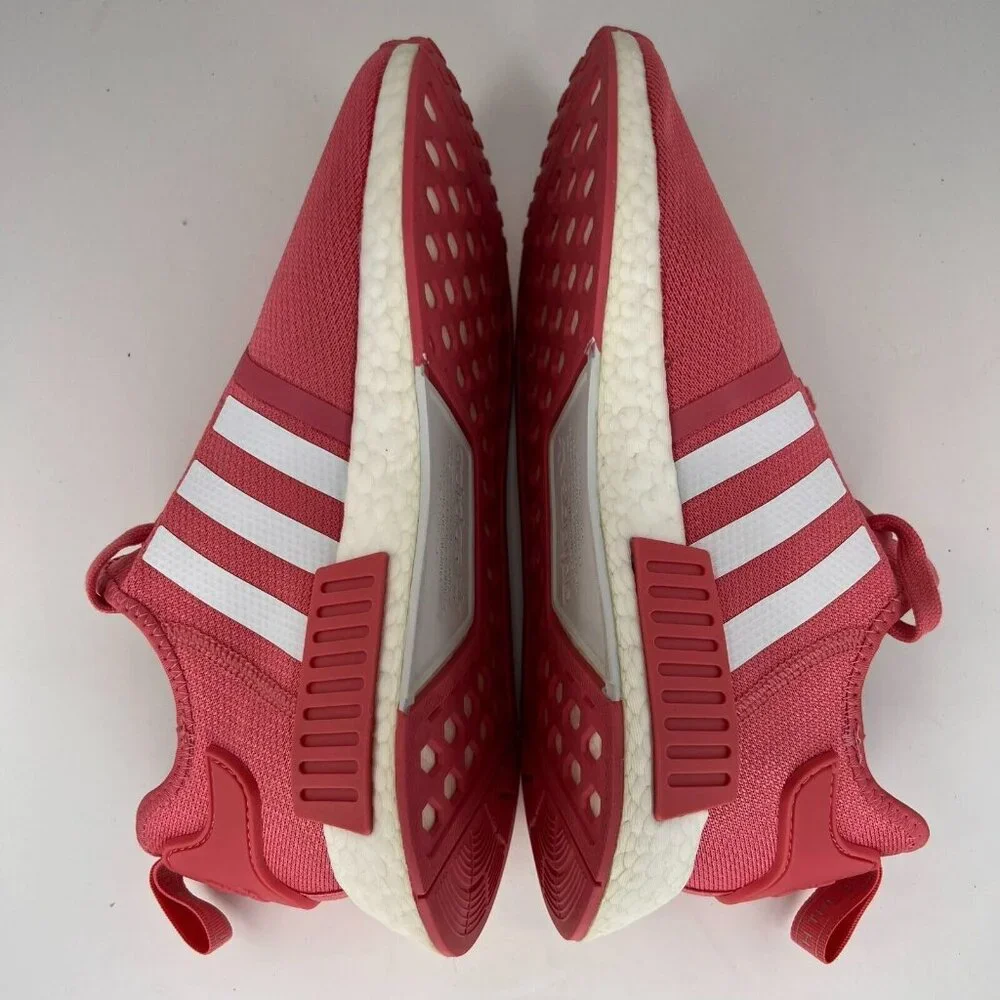Adidas Womens 029003 Pink NMD R1  Low Top Lace Up Size 9 Running Shoes - Picture 6 of 9
